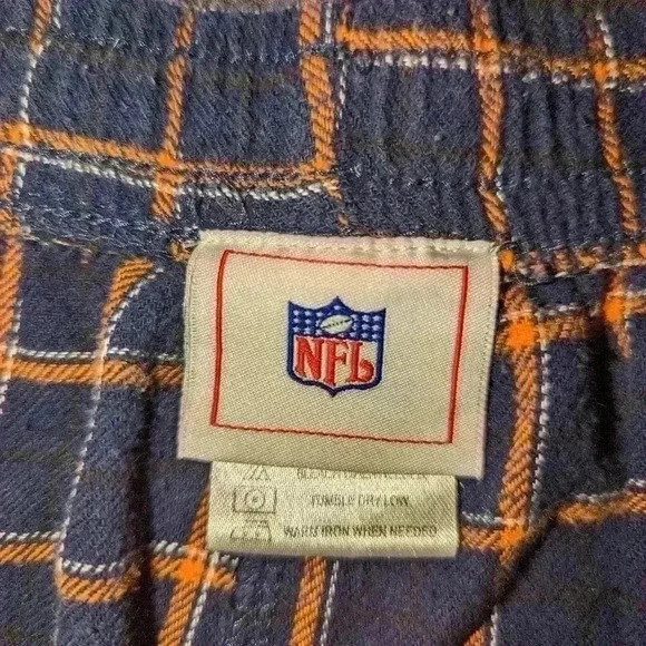 Denver Broncos Concepts Sport Ledger Flannel Boxers - Navy/Orange NFL size large - Picture 4 of 7